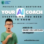 1-on-1 AI Classes for Kids Ages 8-14: Private AI Lessons for Kids